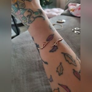 Francesca's Collections Rose Gold Branch Bracelet